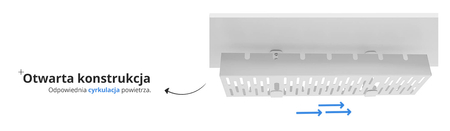 Uchwyt kablowy Spacetronik ERGOLINE SPK-520G Outlet A