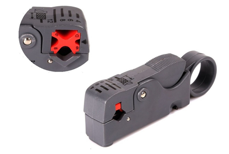 Ściągacz izolacji do złącz RG59, RG6 Red AX S01
