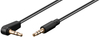 Kabel audio Jack 3,5mm AUX wtyk-wtyk Goobay kątowy 1m