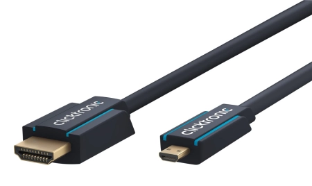 CLICKTRONIC Kabel HDMI - HDMI Micro HD/4K/3D TV 5m OUTLET