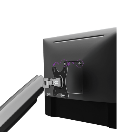 Uchwyt czarny na monitor Spacetronik SPAS110B