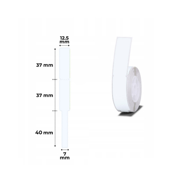 Etykiety seria B Niimbot 51x51 mm 140 szt. powder