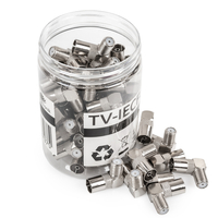 Gniazdo F / Gniazdo TV kątowe Spacetronik TV-IECF0190 50 szt.