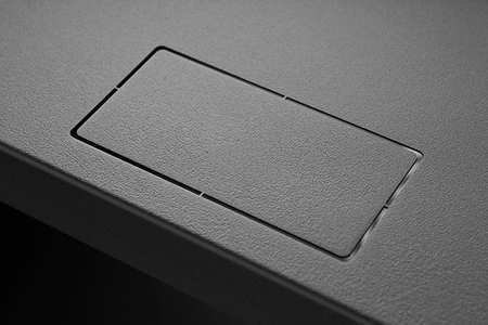 Szafa RACK 19'' 4U 350mm CZARNA Drzwi stalowe