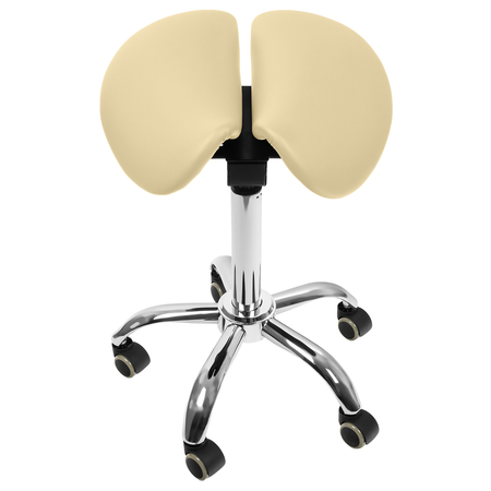 Ergonomiczny hoker regulowany SELLA beżowy Outlet C+