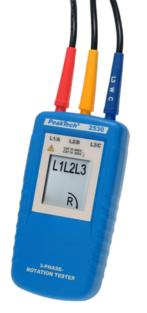 Peaktech dreiphasiger Fahrtrichtungsanzeiger 2530