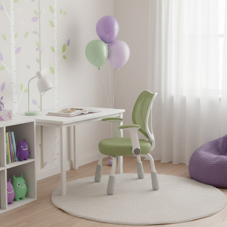 Krzesło dziecięce SPC XD26J zielone regulacja wysokości podłokietniki