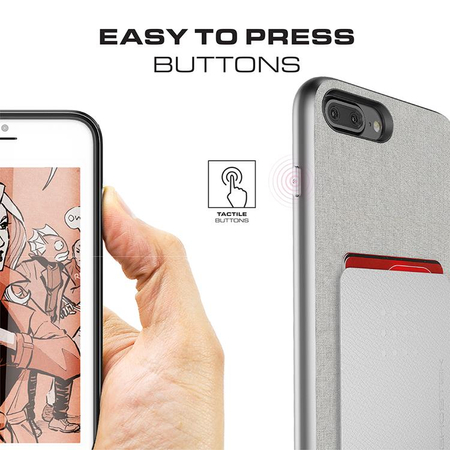 Etui Exec 2 Apple iPhone 7 Plus 8 Plus silber
