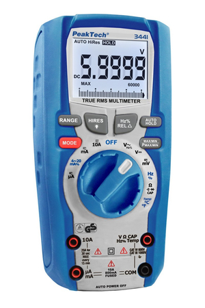 Digital-Multimeter LCD und TrueRMS IP67 PeakTech 3441 - zdjęcie 2