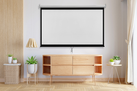 Ekran Projekcyjny Sufitowy Zwijany Manualnie 100" cali 16:9 PVC 1.0 Gain 160° Spacetronik