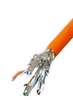 CAT7 S/FTP AWG 23/1 PE Twisted Pair Kabel Goobay schwarz 100m
