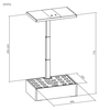 Inteligentna doniczka 10l SMART Garden biało - szara z ekranem LCD na ulubione rośliny przez cały rok Spacetronik SPGC20