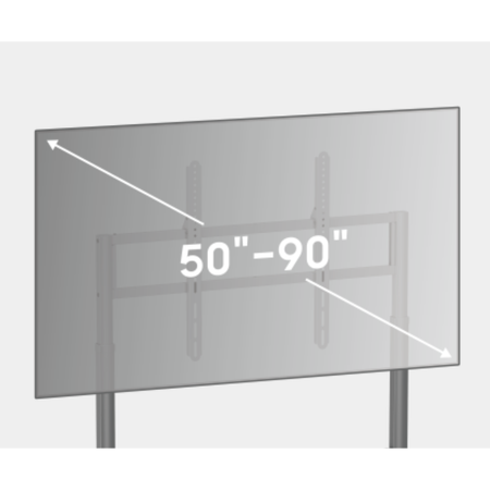 Zmotoryzowany Stojak Ścienny do TV 90" 90 kg SPET04G 