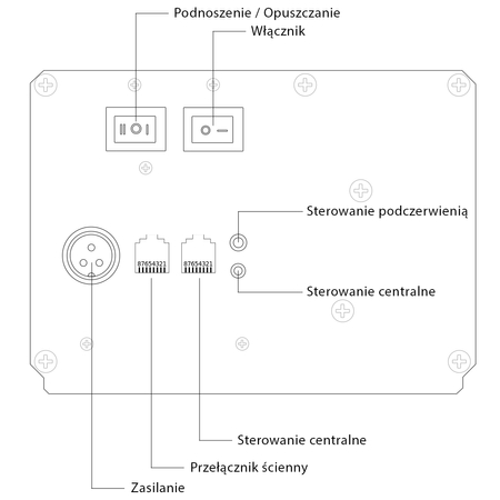 Podłgowy ekran do projektora przenośny 84" 16:9 Outlet B