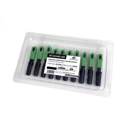 Glasfaser-Schnellverbinder FFC-SC/APC-S02 10 Stück. - zdjęcie 2