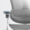 Krzesło do ergonomicznego biura 6D Spacetronik DORIS 40 szare z regulowanym zagłówkiem i podłokietnikami