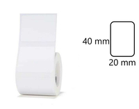 Etykiety na rolce do drukarek Niimbot z serii B białe 40x20mm 320 sztuk