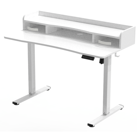 Biurko Elektryczne SPEF134WW z Szufladą i USB - Ergonomia do Home Office