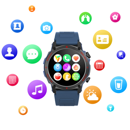 Smartwatch Kumi Gear GT3 FIT 2025 Niebieski - zdjęcie 2