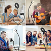 LED-Kosmetiklampe rund 9 cm Clip und Griff