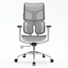 Szary fotel biurowy do ergonomicznego biura - REGULACJA 4D - Spacetronik SPRINGLE 22