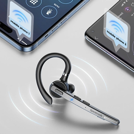 Zestaw słuchawkowy bluetooth OUTLET z mikrofonem Spacetronik SP-HA01