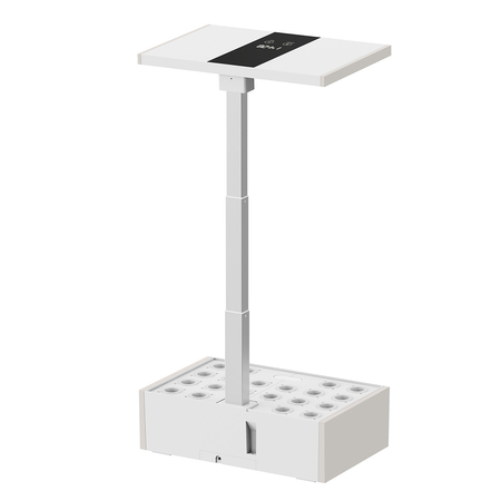 Inteligentna doniczka 10l SMART Garden biało - szara z ekranem LCD na ulubione rośliny przez cały rok Spacetronik SPGC20