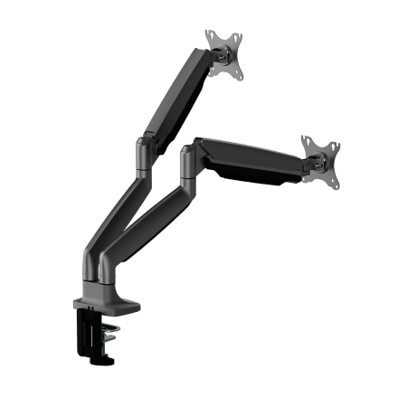 Wytrzymały uchwyt do 2 monitorów VESA 17”-35” Spacetronik SPA-S120B z wejściami USB OUTLET