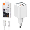 USB 20W PD QC3.0 Ladegerät USB-A microUSB Kabel