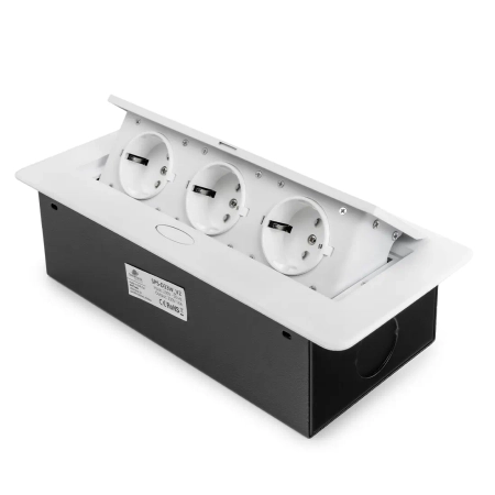 Gniazdo meblowe OUTLET  wpuszczane Spacetronik SPS-D33W V2