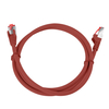 Kabel RJ45 CAT 6 S/FTP AWG27 LSZH czerwony 1m