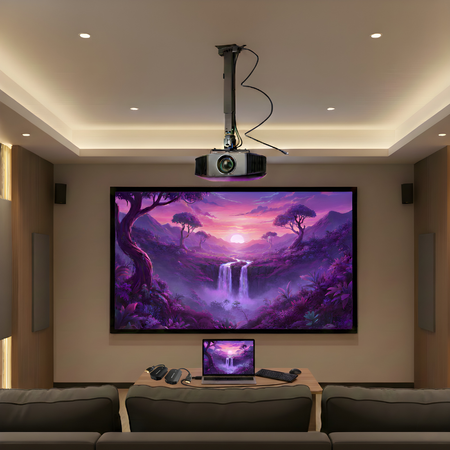 Zestaw 100" PRS-F04 + SPA-P01B + SPH-W32 + klawiatura/mysz - zdjęcie 2