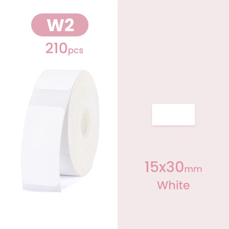 Etykiety seria D Niimbot 15x30 mm 210 szt. biały