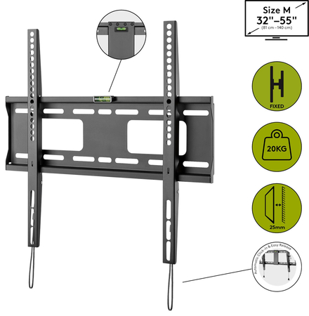 Uchwyt TV Goobay PRO FIXED M 32"-55" do 50kg