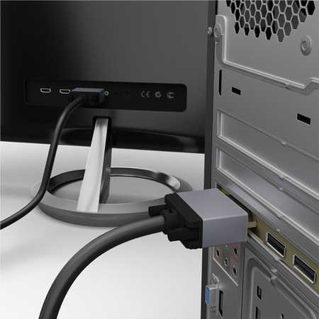 Kabel DVI-D (24+1 pin) - DVI-D (24+1 pin) Dual Link Goobay Plus 5m