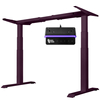 Biurko regulowane Vegard elektryczne dwusilnikowe MDF fioletowo-złote