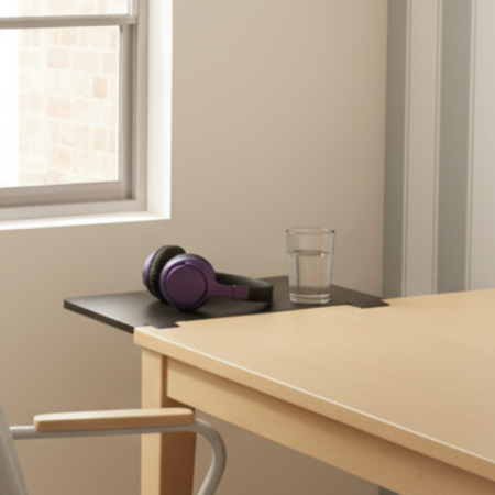 Przedłużka na Biurko Spacetronik SPB132B 69x24 cm - Zwiększ Przestrzeń Roboczą