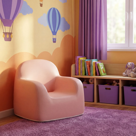 Zestaw mebli dziecięcych Spacetronik – stolik, sofa i foteliki różowy 