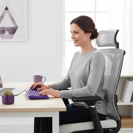 Spacetronik Moris elektrischer Schreibtisch SPE-O121 120x60, Gestell weiß, Platte helles Holz