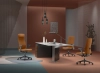 Krzesło biurowe ergonomiczne Spacetronik HAVARD-02 brązowe OUTLET