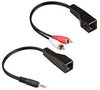 Przedłużacz Transmiter LAN  2x RCA na Stereo Audio 100m SPA-A01