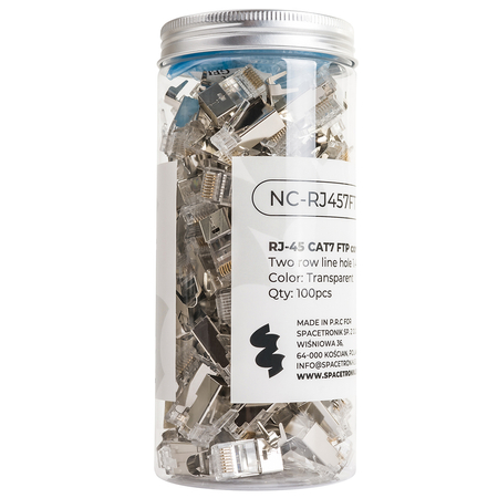 RJ45 Kat. 7 FTP-Steckverbinder NC-RJ457FT-14 100St