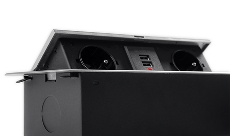 Gniazdo blatowe otwierane Spacetronik SPS-D24B V2 Outlet B