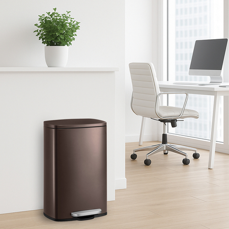 Funky Trash Can Brown Black Spacetronik Pojedynczy - zdjęcie 2