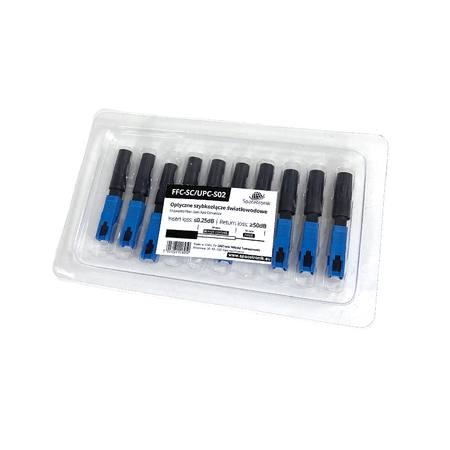 Glasfaser-Schnellverbinder FFC-SC/UPC-S02 10 Stück. - zdjęcie 2