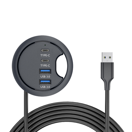 Hub do biurka 2x USB 3.0 + 2x USB-C
