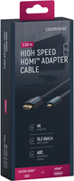 CLICKTRONIC Kabel HDMI - HDMI Micro HD/4K/3D TV 3m