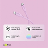 Kabel USB-C 2.0 Goobay silikonowy różowy 1.5m