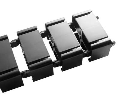 Modułowy kręgosłup prowadnica organizer do kabli Spacetronik SPK-180B czarny 128cm