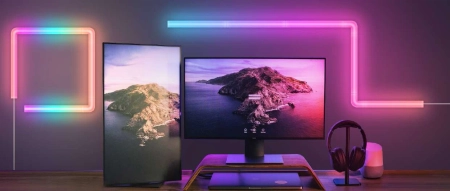 Lampa modułowa naścienna LED LED RGB WIFI 240 cm GLOW Wall